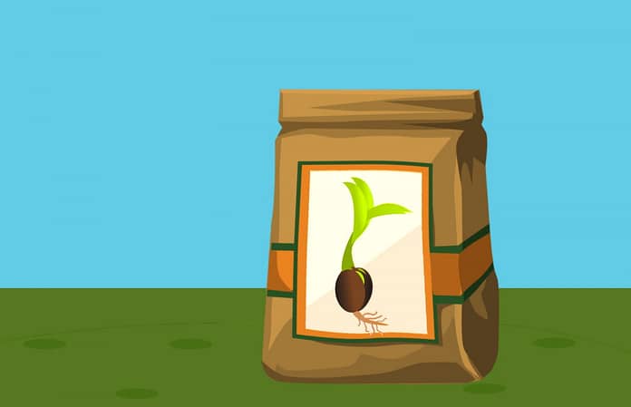 agriculture, bag, seeds
